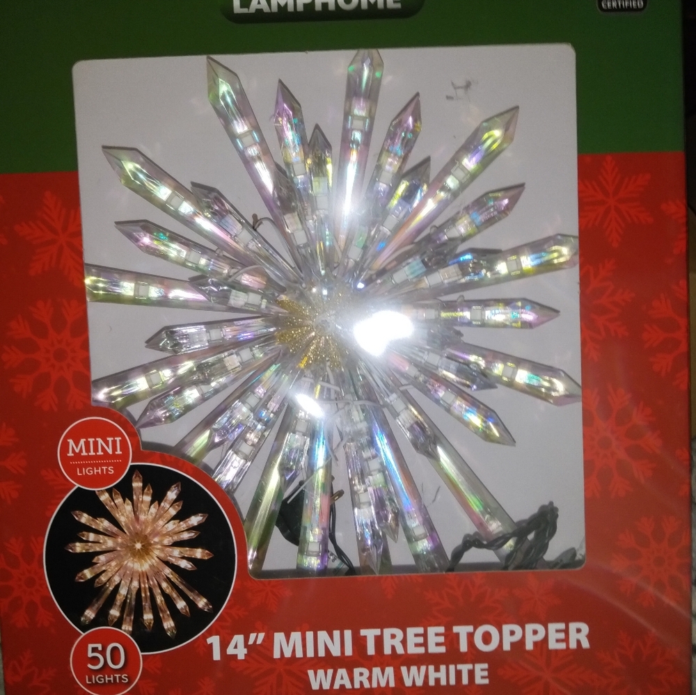 Warm White Mini Tree Topper